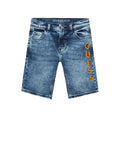 GUESS 2 USCITA Shorts Ragazzo Denim con logo laterale DENIM