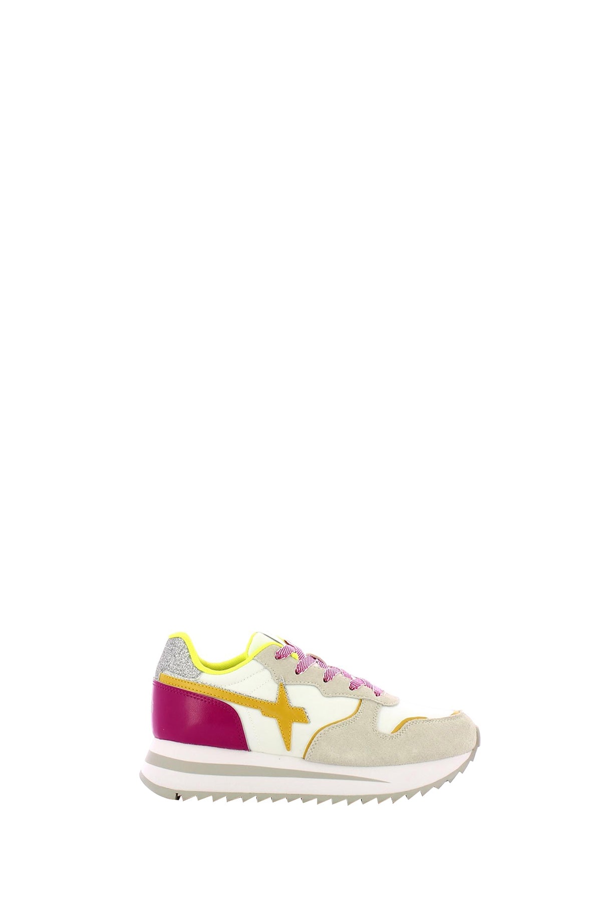 W6YZ Sneakers Donna White Fuxia Rhea BIANCO/FUCSIA