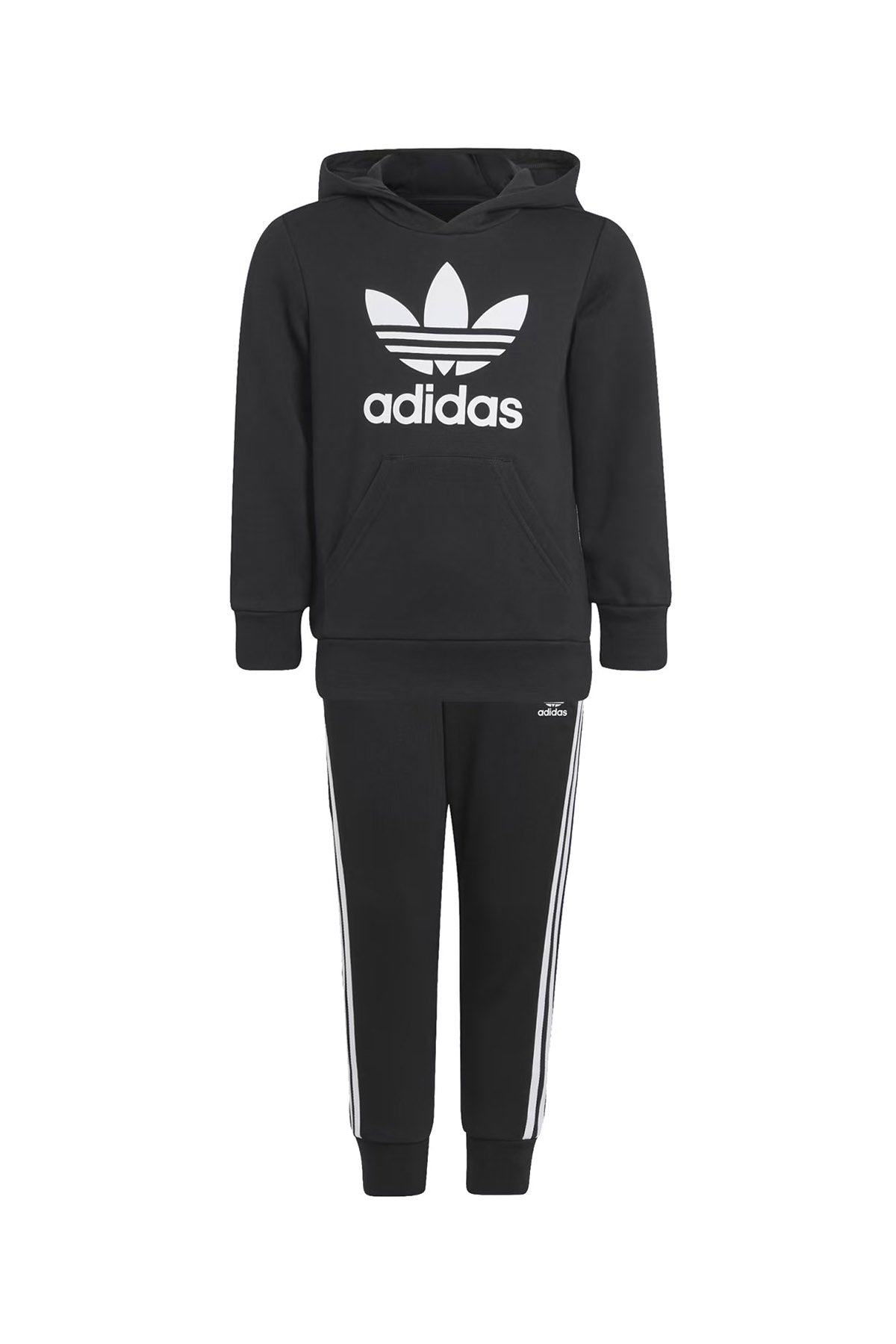 ADIDAS Completo Tuta Bambina Adicolor Hoodie Nero Nero/bianco