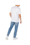 CALVIN2 1USCITA T-Shirt Uomo Logo Frontalem Bianco Bianco