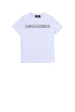 DSQUARED2 PRE T-Shirt Bambino Logo Frontale Bianco Bianco