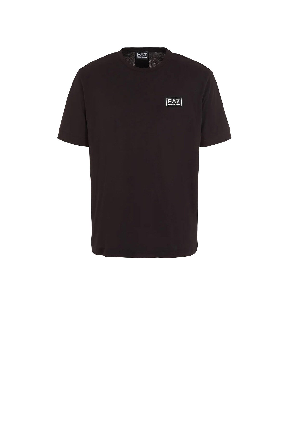 EA7 T-Shirt Logo Sul Petto Uomo Nero Nero