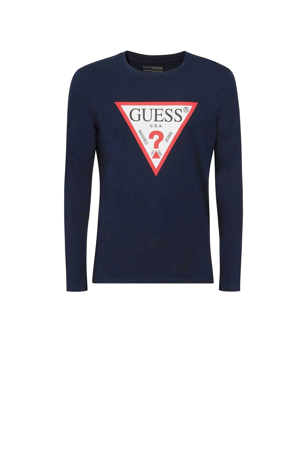 GUESS 1 USCITA T-Shirt Uomo Con Logo Iconico Navy BLUE