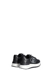 LIUJO CALZATURE SPORT Sneakers Con Logo Paillettes Donna Nero Argento Nero/argento