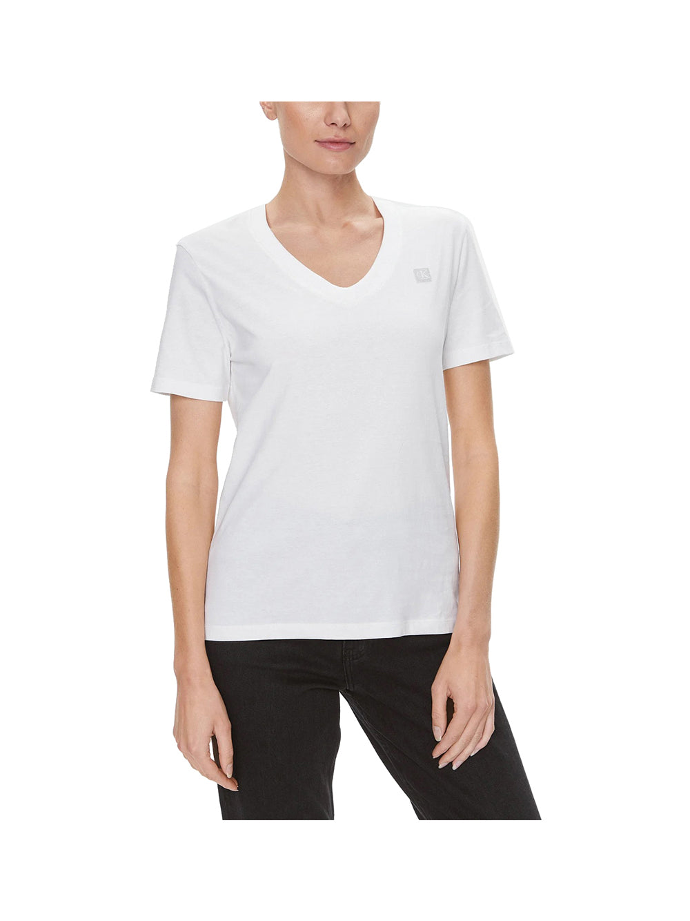 CALVIN2 2USCITA Calvin Klein T-Shirt Donna Bianco Bianco