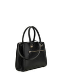 GUESS 1 USCITA Guess Noelle Girlfriend Satchel Borsa a Mano Donna Nero Nero