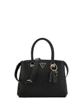 GUESS 1 USCITA Guess Noelle Girlfriend Satchel Borsa a Mano Donna Nero Nero