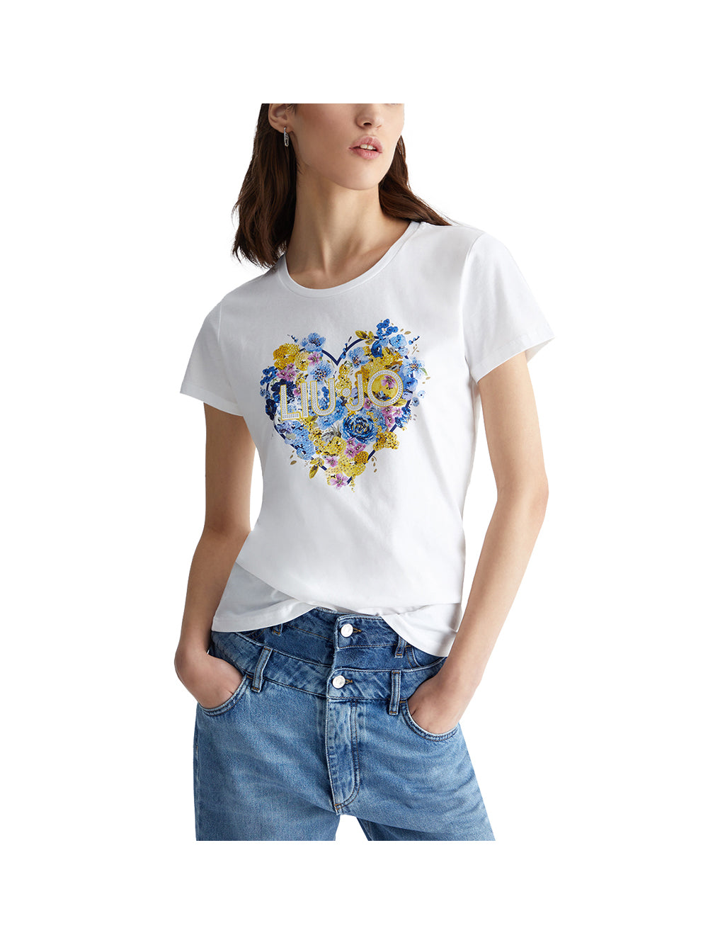 LIU.JO WHITE2 Liu Jo T-Shirt Donna Bianco Bianco